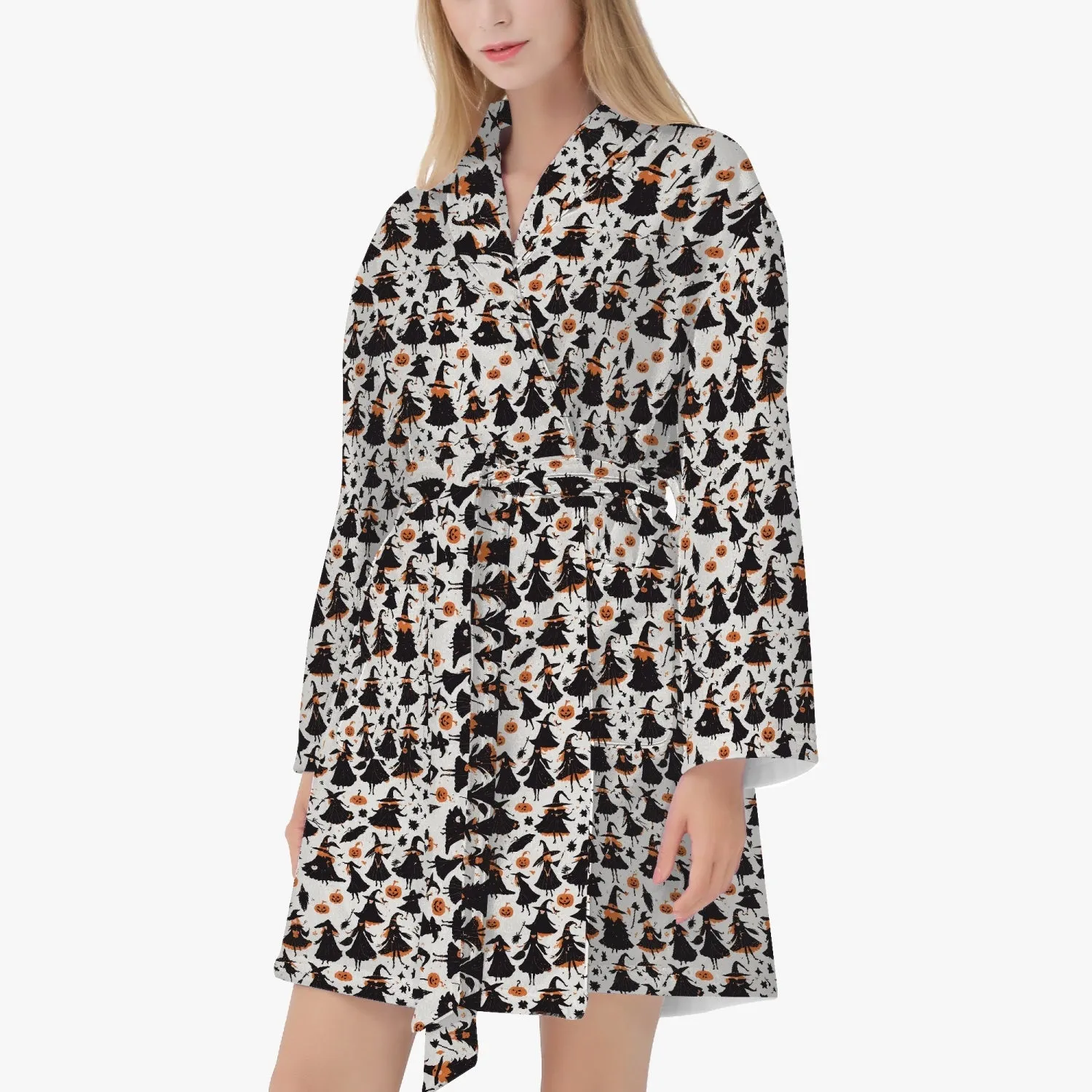 Witches Women's Loose-fitting Bathrobe